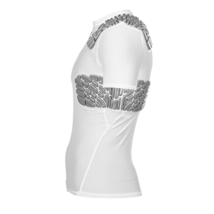 OEM Short Sleeve Padded Base Layer Shirt Football Rugby Protection Shirt Breathable Short Sleeve Padded Compression Shirt - Product Image 3