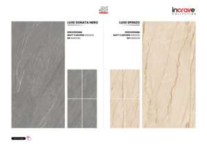 Azulejo de Porcelana Arquitectónico Mate Tallado 60x120cm 600x1200mm 24x48 Formato Grande Premium para Suelos y Paredes Interiores y Exteriores - Product Image 5