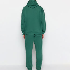 Pantalon droit en molleton français de haute qualité avec logo personnalisé, couleur unie, 100% coton, streetwear, pantalon de survêtement d'hiver pour homme - Product Image 5