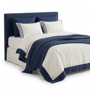Parure de lit de luxe en pur lin, draps de lit en lin, taies d'oreiller, linge de lit pour hôtels, vente en gros, blanc - Product Image 5