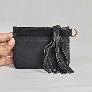 Best Quality Women's Fashion <b>Boot</b> Stitch Tooling Genuine Leather Long Zipper Anti-theft Daily Use Card Holding Coin Purse Wallet - Product Image 3