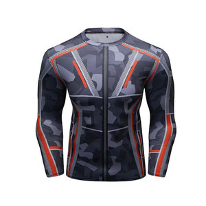 Durable Reinforced Seams Breathable Quick Dry Men Rash Guard for Martial Arts Training Professional Grade Athletic Apparel - Product Image 1