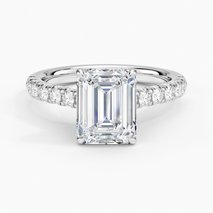 BOJ <b>Ring</b> 094 <b>Emerald</b> Cut 925 <b>Silver</b> Halo Stone Prong Setting Solitaire Diamond <b>Ring</b> 2ct D Color VVS1 Moissanite GRA Certified - Product Image 1