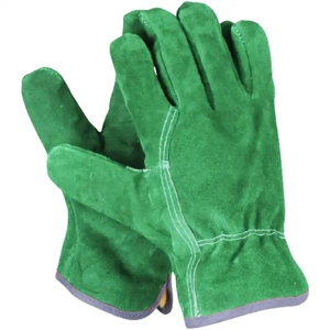 Economic Cowhide Split Leather Driving <b>Gloves</b> Long Lasting Heavy Duty Reflective Safety Work Soft Jackets Fireproof Plain - Product Image 4