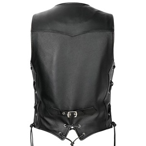 เสื้อกั๊กหนังแท้สำหรับผู้ชาย, เสื้อกั๊กขี่มอเตอร์ไซค์แนวยุทธวิธีกันน้ำระบายอากาศได้ดีเสื้อกีฬา100% นักแข่ง - Product Image 3