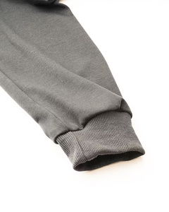 Sweat-shirt à capuche gris pour homme, coupe classique, en coton French Terry, décontracté, pour l'automne, couleur unie, sans doublure, tricoté, manches longues - Product Image 6