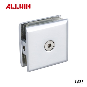 OEM ODM 180 Degree Glass to Glass Clamp Solid Brass Measured in Inches Glass Railing Hardware - Product Image 2