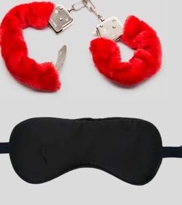 HANDCUFFS WITH <b>EYE</b> <b>MASK</b> - Product Image 1