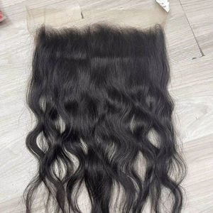 Extensions de cheveux naturels frontales 13x6, 100% cheveux humains bruts non traités - Product Image 1
