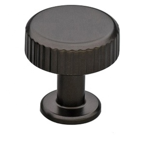 Modern Round Brass Cabinet <b>Knob</b> <b>Black</b> Finished Universal Fit Furniture Visual Appeal Handle for Kitchen Durable New Design - Product Image 6