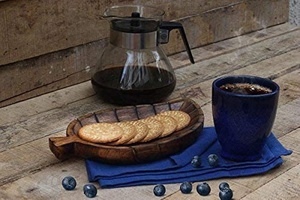 Vendedor caliente, venta al por mayor, bandeja de madera de acacia, bandeja redonda para servir para hotel y restaurante, respetuoso con el medio ambiente - Product Image 4