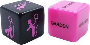 <b>Resin</b> <b>Crafts</b> Dice 12 Sided Couples Funny Sex Dice Hexagon Romance Love Gambling Adult Games - Product Image 4