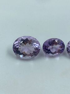 พลอยอเมทิสต์ธรรมชาติทรงรีขนาด 10.54 กะรัต 8x10, 10x12 มม. คุณภาพสูงสำหรับทำเครื่องประดับ - Product Image 2
