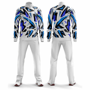 Conjunto Deportivo Estampado de Dos Piezas con Chaqueta y Pantalones con Diseño Gráfico, Tejido Transpirable para Entrenamiento, Running y Fitness - Product Image 5
