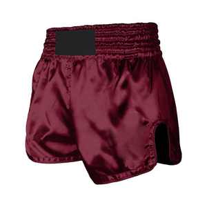 Lightweight Breathable Quick Dry 220g Muay Thai Shorts High-Demand Plain Dyed Martial Arts Wear 100% Polyester & Silk Men's - Product Image 3