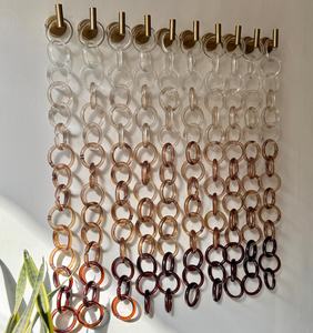 Divisor de Habitaciones de Resina Translúcida con Efecto Degradado Ombre, Decoración de Pared con Cadena Acrílica - Product Image 2