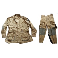 Uniforme en toile kaki pour parachutistes américains de la Seconde Guerre mondiale, respirant, chaud, reproduction de haute qualité pour reconstitutions historiques