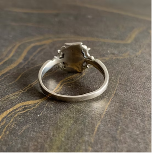 Trendy Vintage Style <b>Turquoise</b> <b>Ring</b> 2.2g Fine Quality Silver 925 Designer Jewelry Collection for Unisex JAIPUR SILVER - Product Image 6