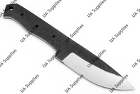 Couteau utilitaire UA Supplies, lame martelée à pointe tombante, aspect vintage, en acier à haute teneur en carbone 1095, ultra-affûté, ultra-rigide, OEM