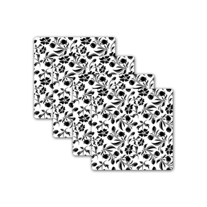 MDF Printed Coaster Reusable MDF <b>Board</b> Coasters With Bohemian Floral Design Non-Slip <b>Mats</b> For Table Decoration - Product Image 2