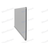 Meethope, estante plano de PVC, tira de datos de plástico adhesiva, etiqueta de precio, soporte de etiquetas, inserto, pantalla de precio de papel de altura de 50mm