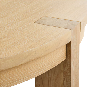 Mesa de Centro Redonda Premium de Madera de Teca Sólida, Estilo Minimalista Japonés-Escandinavo para Sala de Estar - Product Image 4