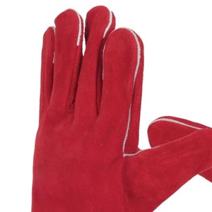 Gants de soudage en cuir de vachette pleine fleur de haute qualité, résistants à l'abrasion, certifiés CE, antistatiques, sans latex, 9/11 oz, protection contre les flammes - Product Image 5