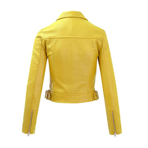 Chaqueta de Motocicleta de Invierno para Mujer, Estilo Único, de Cuero PU Acolchado y Transpirable, de Manga Larga, Personalizable con Bordado de Alta Calidad - Product Image 2