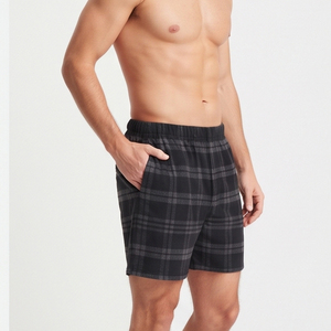 Men's 100% Cotton <b>Plaid</b> Sleep <b>Shorts</b> Mid Waist Elastic Closure Flannel <b>Shorts</b> Mens Woven Fabric Casual Style Flannel <b>Shorts</b> Men - Product Image 5