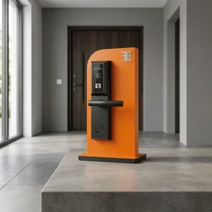 TES-302SB ล็อคประตูอัจฉริยะสีดำ ขายดี ผลิตจากสแตนเลส 304 พร้อมระบบ RFID สำหรับโรงแรม รีสอร์ท และห้องพัก - Product Image 3