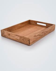 Wood Crafts Customized Wooden Tray Factory Wholesales Handmade Eco-Friendly Food Safe Home <b>Decor</b> Small Trays Handles Buddhism - Product Image 5