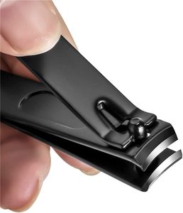 Juego de Cortaúñas de Acero Inoxidable, Cortaúñas para Manos y Pies, Cortaúñas Negro Grande y Pequeño, Juego de 2 Piezas - Product Image 1