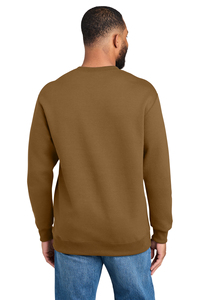 Sweat-shirt à col rond pour homme, 100% coton, couleur unie, coupe classique, tissu tricoté, pull décontracté, doublure écologique, vêtements d'hiver - Product Image 4