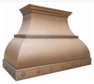 Campana Extractora de Latón Premium para Cocina Moderna de Lujo, Ventilación Elegante y Duradera, Solución para Cocinar en Casa - Product Image 1