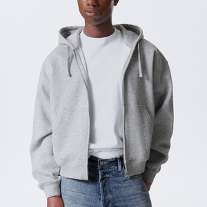 Custom <b>Men's</b> Autumn Regular Fit Pullover Hooded Jacket Vintage Hoodie Heavyweight 100% Polyester Spandex Fleece Fabric Solid - Product Image 4