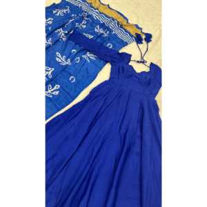 ชุดเดรส Anarkali สำหรับงานเลี้ยง สวยงาม พร้อมผ้าคลุมไหล่ดีไซน์เนอร์ ไซส์ XL - Product Image 1