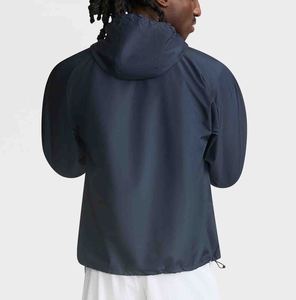 <b>Men</b> Oversized Water Resistant Hooded Quarter-Zip Soft Shell <b>Jacket</b> With Pockets Solid Color All Seasons Outdoor Wear <b>Jacket</b> - Product Image 4