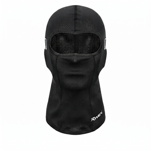 Cagoule de moto unisexe RYVEX en Spandex noir, masque intégral, doublure de casque, cache-cou - Product Image 4