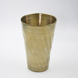 Vaso de Vidrio Grabado a Mano, Vajilla, Artículos para Catering, Acabado Antiguo, Metal de Latón y Vidrio para Hoteles, Restaurantes o Uso Doméstico - Product Image 5