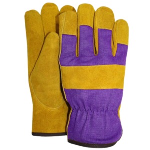 Guantes de Trabajo de Cuero con Costuras Reforzadas, Guantes Resistentes con Doble Palma, Puño de Seguridad de Alta Resistencia, Antideslizantes, Genuinos - Product Image 5