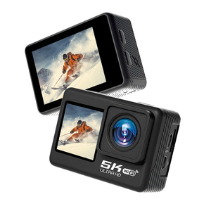 Nouvelle caméra d'action portable HD 5K à double écran, étanche jusqu'à 30 m, anti-vibrations, avec Wifi, pour la plongée et le ski - Product Image 1
