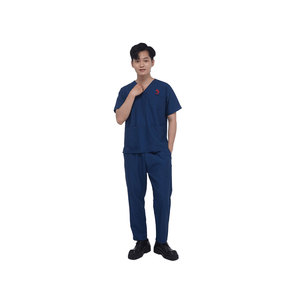 Ensemble de blouses médicales unisexes Solid Trader, vêtements d'infirmière, tissu respirant, design léger, uniforme d'hôpital - Product Image 2