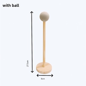 Wooden Hair Scrunchie Holder Stand <b>Table</b> Top Organizer Minimalist Style Stackable Display Rack For Hair Accessories From India - Product Image 5