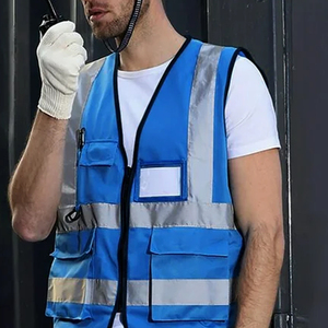 Gilet de sécurité de travail réfléchissant 2026 Premium, imperméable, respirant, 100% coton, multi-poches, haute visibilité, Pakistan - Product Image 6