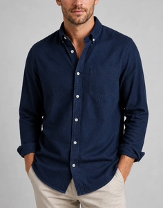 Custom Excellent Material Stripe Mens 100% Cotton Formal Long Sleeve <b>Shirt</b> New Design Business <b>Office</b> Casual Factory Wholesale - Product Image 3