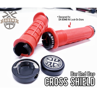 Tapa de Extremo de Manillar para Bicicleta de Montaña DA BOMB de Aluminio de Alta Resistencia, con Logotipo Personalizado Grabado con Láser, Sistema Lock-On, Resistente a Impactos, 10mm 35mm