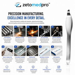 Retractor de Rodilla BLOUNT de 7 Pulgadas (17.8 cm) con Punta de 6 mm, Instrumento Quirúrgico Ortopédico Zetomed Pro - Product Image 4