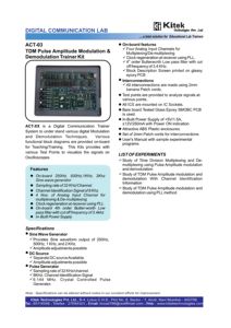 Kit de entrenamiento de comunicación Kitek TDM de la mejor calidad, mejora los laboratorios educativos para un entrenamiento efectivo - Product Image 6