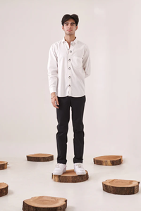 Camisa de Satén de Algodón de Manga Larga para Hombre, de Alta Calidad, con Bordado de Pingüino, Corte Slim, Casual, con Botones, para Oficina, Verano, Moda Urbana - Product Image 3