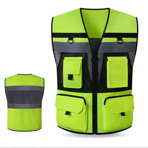 Gilet de sécurité sans manches de qualité supérieure, gilet de sécurité très vendu, vêtements de travail, gilet de sécurité pour adulte avec poches - Product Image 2